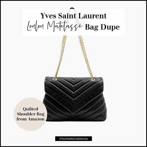 ysl quilted bag replica|ysl bag dupe amazon 2020.